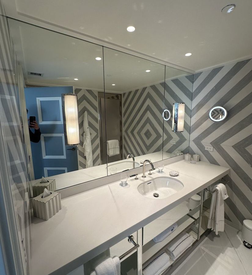 Vineta Hotel Guest Bath Mirrors Vanity Detail