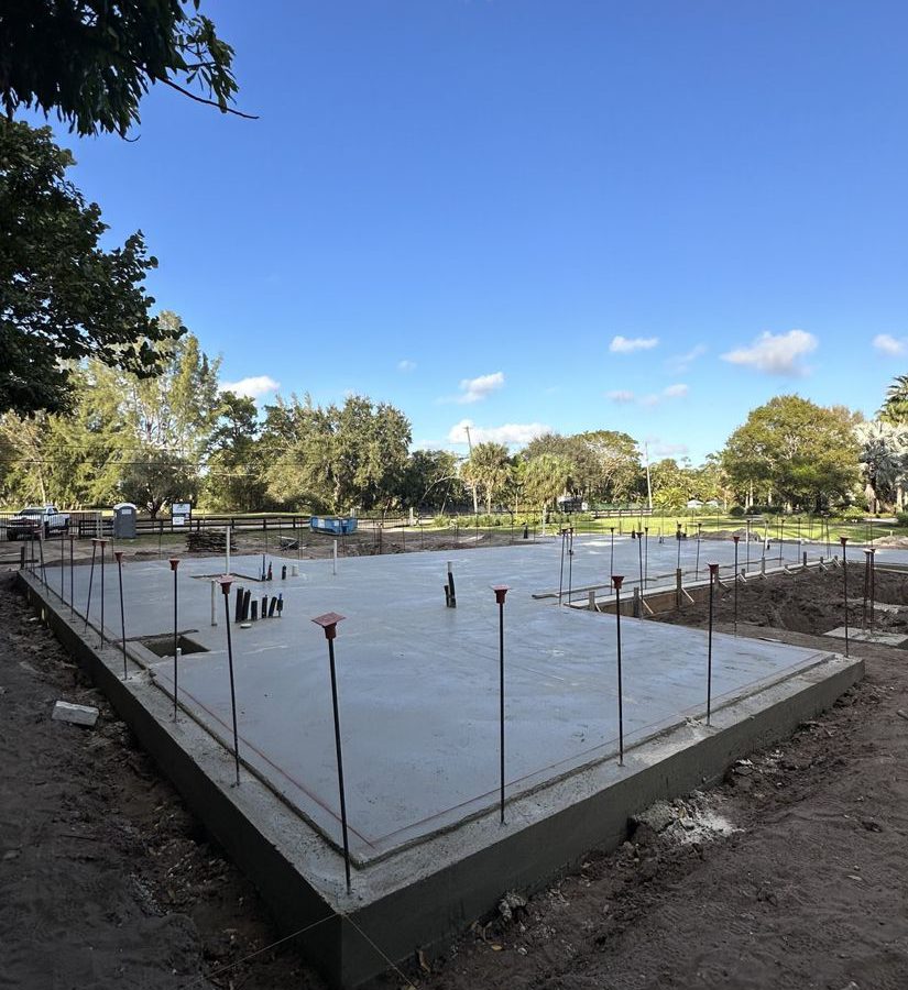 Custom Home Concrete Slab Completed