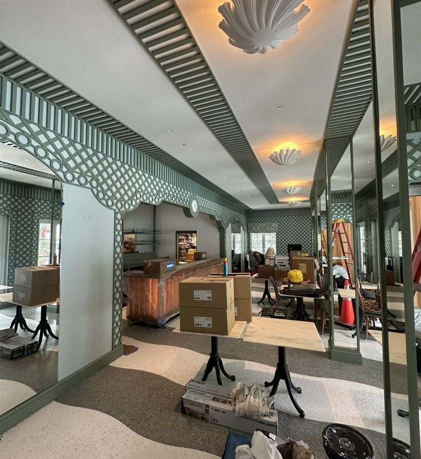 Vineta Hotel Shell Motif Ceiling Fit Out